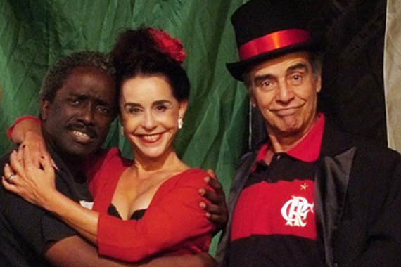 Eduardo Silva, Lucélia Santos e Walter Breda