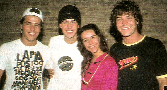 Bruno Gagliasso, Pedro, Lucélia e Erik Marmo