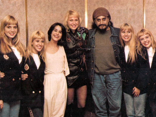 Letícia Spiller, Roberta Cipriani, Lucélia, Xuxa, Egberto Gismonti, Andréa Faria e Ana Paula