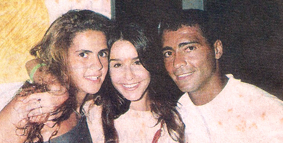 Danielle, Lucélia e Romário