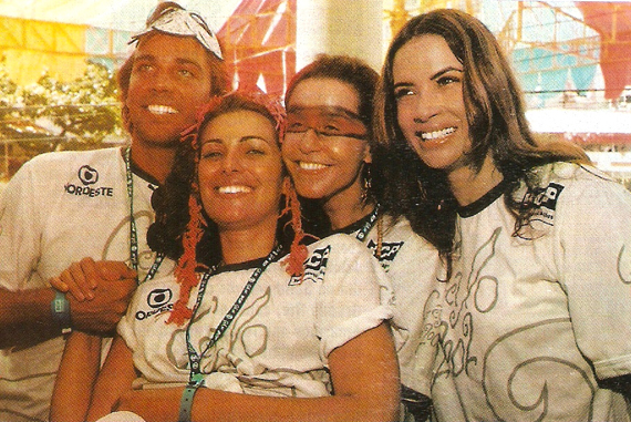 Marcelo Farias, Giselle Tigre, Lucélia e Isadora Ribeiro