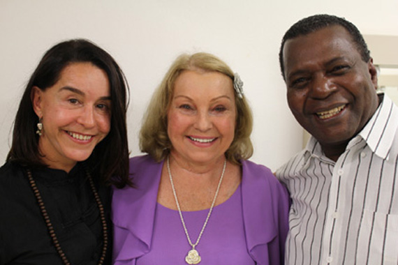 Lucélia, Norma Blum e Gésio Amadeu