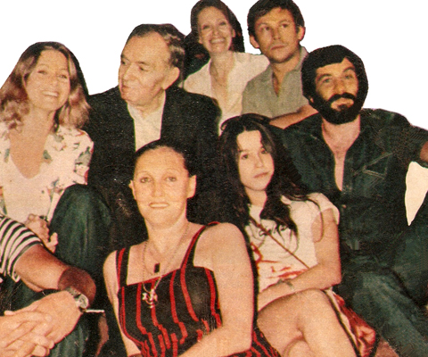 Vera Fischer, Nelson Rodrigues, Mirian Pires, José Wilker, Braz Chediak, Lucélia Santos e Monah Delacy