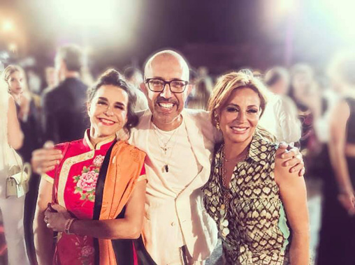 Lucélia Santos, o Autor Rui Vilhena e Alexandra Lencastre