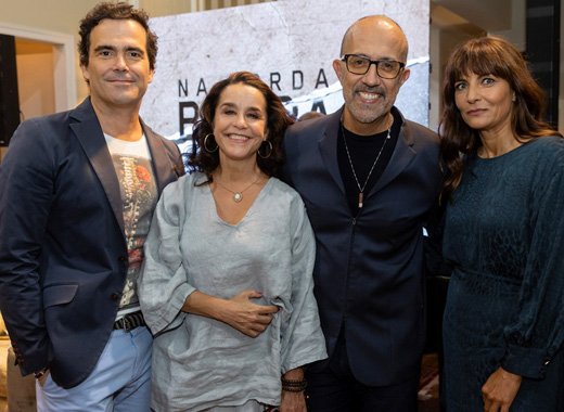 Marco Delgado, Lucélia Santos, o Autor Rui Vilhena e Vera Alves