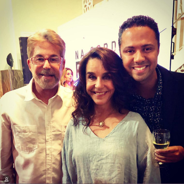 Edwin Luisi, Lucélia Santos e o Roteirista Vinicius Dias