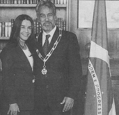 Lucélia Santos e Xanana Gusmão