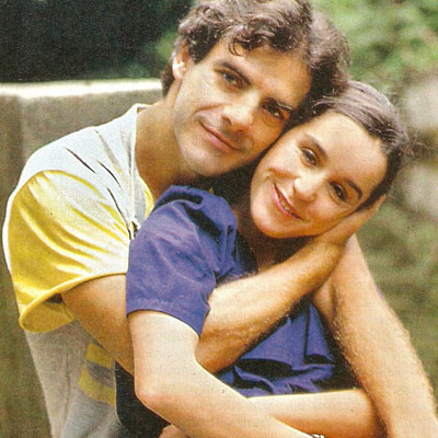 Mário Gomes e Lucélia Santos 