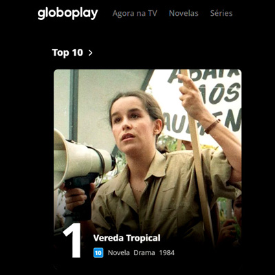 A Número 1 do Top 10 Globoplay